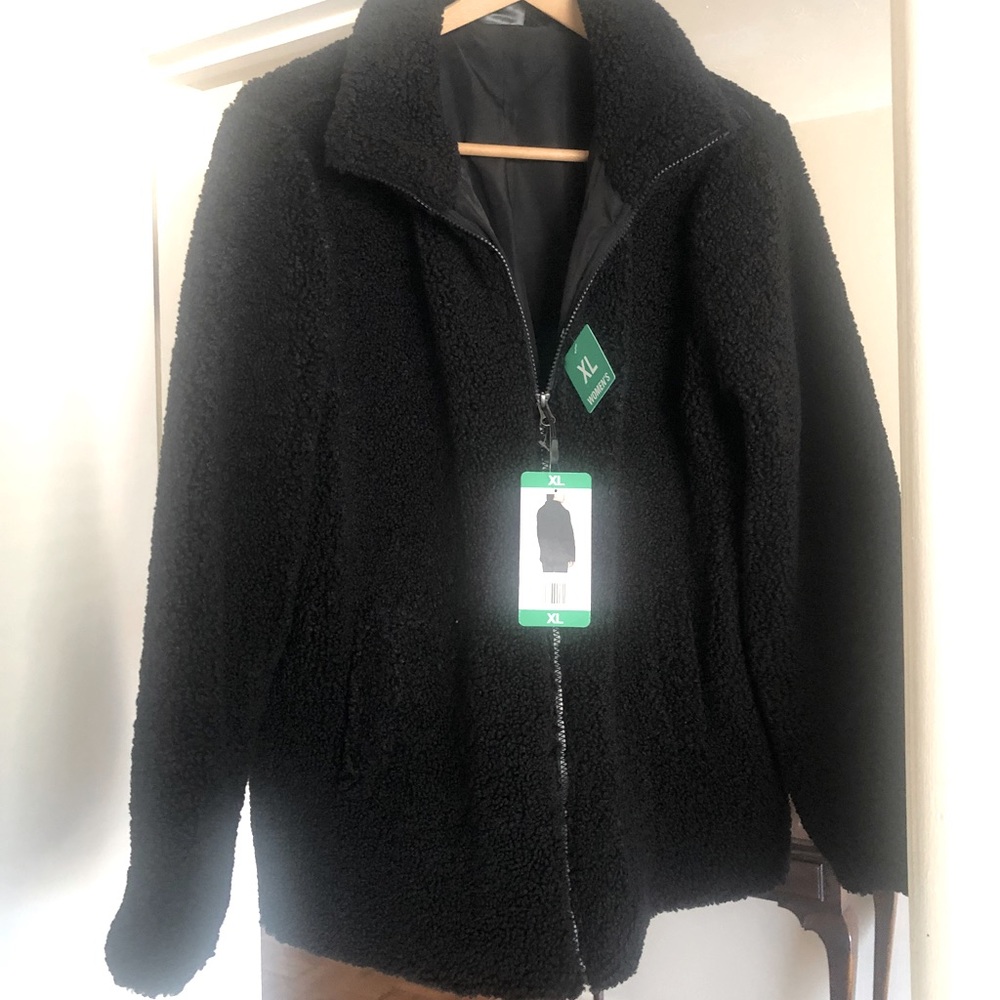 32 Degrees Heat Sherpa Teddy Jacket / Coat Full Zip NWT  XL